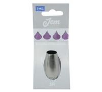 PME JEM Large Plain Round Savoy Piping Nozzle no. 3R, Silver