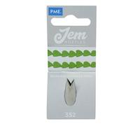 PME JEM Leaf / Poinsettia Piping Nozzle no. 352, Silver