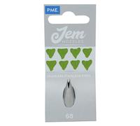 PME JEM Medium Leaf Piping Nozzle no. 68, Silver