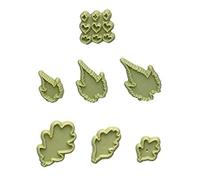 PME JEM Mixed Leaf Cutters Set 3, 7-Piece, White, 14 x 2 x 18 cm
