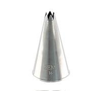PME JEM Open Star Piping Nozzle,Silver,no. 16