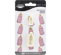 PME JEM "Pop It" Baby Bottle Shaped Mould for Cake Decorating, Set of 2, Large / Small sizes, Ivory, Off-white, 2x2x4 cm