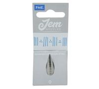 PME JEM Round Piping Nozzle no. 0, Silver