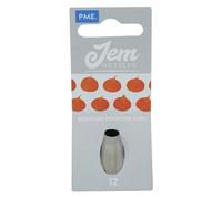 PME JEM Round Piping Nozzle no. 12, Silver
