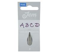 PME JEM Round Piping Nozzle no. 2, Silver