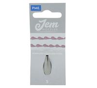 PME JEM Round Piping Nozzle no. 5, Silver