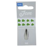 PME JEM Small Leaf Piping Nozzle no. 66, Silver