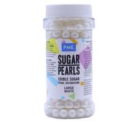 PME Large Sugar Pearls White 90 g