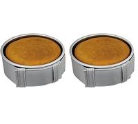 PME LBB123 Level Baking Belt for 3-inch Deep Round and Square Pans, Grey (Pack of 2)