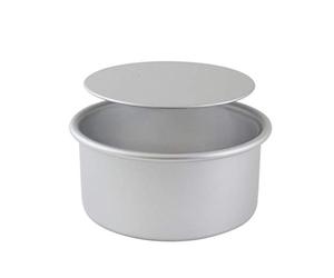 PME LBR063 Anodised Aluminium 3 inch Deep Round Cake Tin With Loose Base, 6" (152mm), Silver