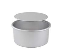 PME LBR103 Anodised Aluminium Round Cake Tin with Loose Base, Silver