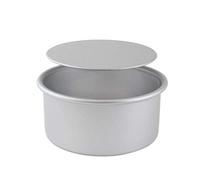 PME LBR123 Anodised Aluminium 3 inch Deep Round Cake Tin With Loose Base, 12" (305mm), Silver