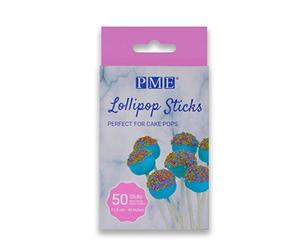 PME Lollipop Sticks 11.5 cm (4.5 inch), Pack of 50, White