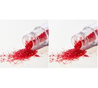 PME Magic Sparkles, Edible Iridescent Glitter - Red Ruby (3g) (Pack of 2)
