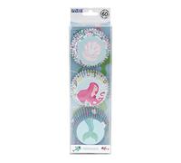 PME Mermaid Foil Lined Cupcake Cases, Set/3, Pk/60