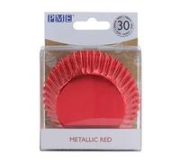PME Metallic Red Cupcake Cases Foil Lined-30 Pack