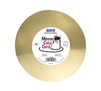 PME Mirror Cake Card Round-Metallic Gold-Pack of 3,20cm/8 Inch
