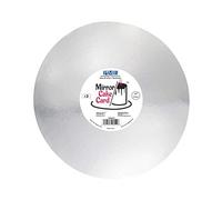 PME Mirror Cake Card Round-Metallic Silver-Pack of 3, 25cm/10 Inch