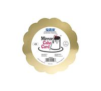 PME Mirror Cake Card-Scallop-Metallic Gold-Pack of 3