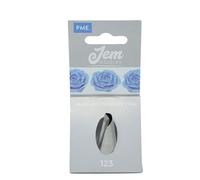 PME NZ123 JEM Large Petal / Ruffle Piping Nozzle no. 123, Silver