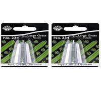PME NZ234 JEM Large Grass Piping Nozzle no. 234, Silver (Pack of 2)