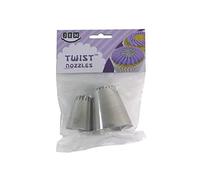 PME NZ907 Twist Nozzle-22T & 23T, Stainless Steel, Silver, Argentée