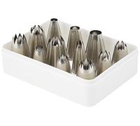 PME NZSS1 JEM Savoy Piping Nozzle Set of 12, Silver