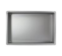 PME OBL08122 Aluminium Oblong Cake Pan 8 x 12 x 2-Inch Deep , Silver | Aluminium Oven-Safe Bakeware for Even Heat & Smooth Edge Cakes | Layered, Tiered, Sheet & Sponge Bakes for Cake Decorations