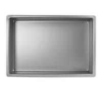 PME OBL09132 Carbon Steel Non-Stick 6 Large Cup Muffin Pan 9 x 13-inch, Aluminium, Silver