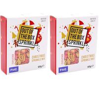 PME Out the Box Sprinkle Mix, Christmas (Pack of 2)
