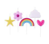 PME Party Rainbow Candle Set - Pack of 5