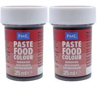 PME Paste Colour Maroon Red 25 g (Pack of 2)