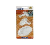 PME PAW203 Novelty Plunger Cutters-Paw Set of 3, AMS Plastic,White