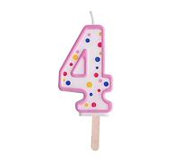 PME Pink Number 4 Candle