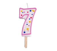 PME Pink Number 7 Candle,4 x 1 x 6.3 cm