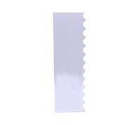 PME PS64 Scallop Edge Side Scraper for Cake Decorating-10 inches, Transparent