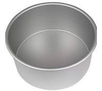 PME RND064 Anodised Aluminium Round Cake Pan 6 x 4-Inch Deep, Silver