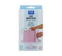 PME SE033 Cake Smoothers, Set of 2, Plastic, White