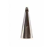PME Seamless Stainless Steel Large Deep Design Frill Tube,1.72 x 1.72 x 4 cm, Silver