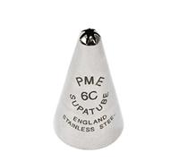 PME Seamless Stainless Steel Medium Closed Star Supatube no. 6C,Silver,1.72 x 1.72 x 3 cm
