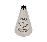 PME Seamless Stainless Steel Medium Star Supatube no. 6, Silver