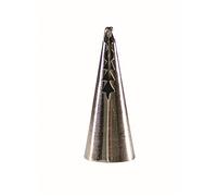 PME Seamless Stainless Steel Multiple Waved Design Frill Tube, Silver