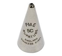 PME Seamless Stainless Steel Small Closed Star Supatube no. 5C, Silver, 1.72 x 1.72 x 3.5 cm