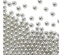 PME Silver Sugar Pearls (25g), 4mm diameter, Edible Cake Icing Decorations