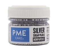 PME Silver Sugar Pearls 25g - Nonpareils