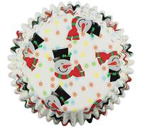 PME Smiley Snowman Paper Baking Cases for Cupcakes, Mini Size, Pack of 100