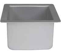 PME SQR064 Anodised Aluminium Square Cake Pan 6 x 6 x 4-Inch Deep, Silver