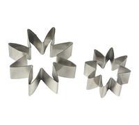 PME Stainless Steel Daisy 8 Petal Cutters, Small Size, Set of 2