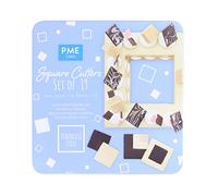 PME SC20 Stainless Steel Square Cutters, Set of 19, Silver