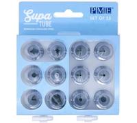 PME Supa Tube Nozzles Set of 12, Stainless Steel, Silver